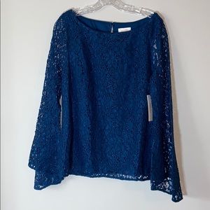 NWT! Laundry By Shelli Segal Bell Sleeve Top